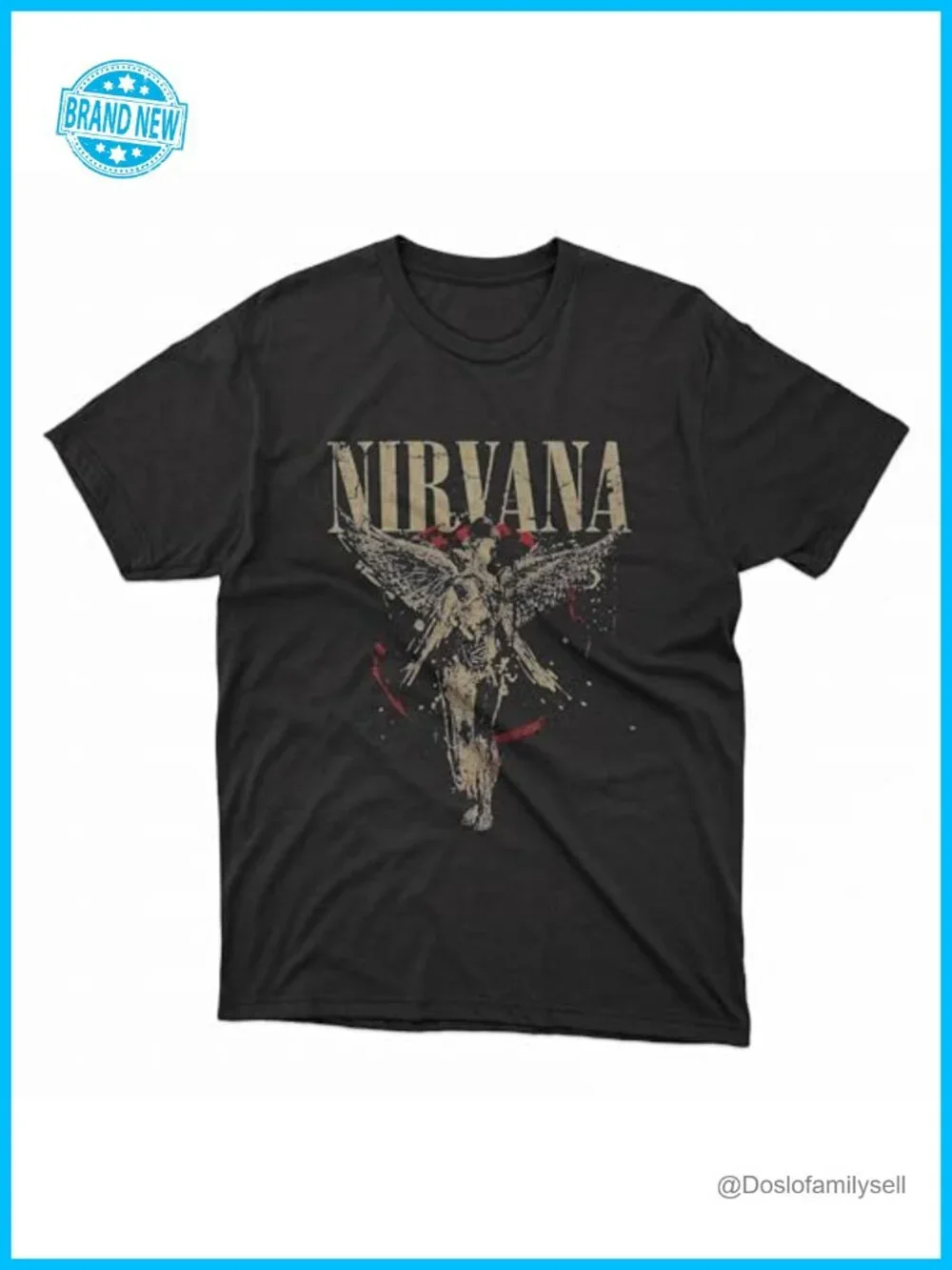 Spirit Animal Angel Splatter Cotton T-Shirt
